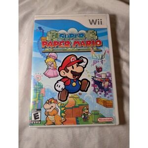 Super Paper Mario Nintendo Wii 2007 CIB